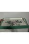 Kitchen Decoration Hand Painted Floral Patterned Wooden Tray 25X35Cm - 3