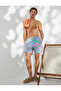 Swim Shorts with Lace Waist and Pocket Detail - 3