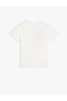 Cotton Short Sleeve T-Shirt - Crew Neck, Slogan Printed - 2