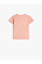T-Shirt Short Sleeve Round Neck Daisy Printed Cotton - 2