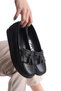 Artı-Artı014-Bb-501-Psk Genuine Leather Daily Orthopedic Women's Black Ballerina Shoes - 2