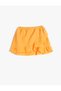 Skirt Frilled Wrap Elastic Waist Textured