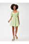 Mini Floral Dress Balloon Sleeves Sweetheart Neckline Viscose Blended - 2