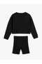 Sweatshirt and Shorts Set Double Cotton - 4