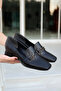 Women's Short Heeled Closed Toe Heeled Shoes Dier Black - 2