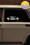 Chery Tiggo 8 Pro - Car Compatible White Auto Sticker with Pulse Heart Beat Rhythm 2Pcs 20*7cm - 5