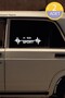 Hyundai H 100 White Auto Sticker - Pulse Heartbeat Rhythm, 2 Pcs, 20*7cm - 5