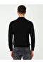 Black Slim Fit Half Turtleneck Basic Sweater 50248552-Vr046 - 4