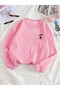 Bugs Bunny Printed Oversize Unisex Crew Neck Sweatshirt