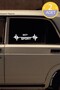Peugeot 307 Pulse Rhythm Heartbeat Auto Sticker - 2 Pcs White 20*7cm - 5