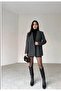 Women's Single-Button Blazer Jacket - 2