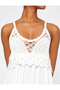 Crochet Detailed Midi Dress Strap Flounced - 5