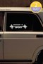 Chery Omoda 5 - Car Compatible White Auto Sticker with Pulse Heart Beat Rhythm 2Pcs 20*7cm - 5