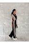 Women's Navy Blue Zippered Oys Fabric Tracksuit Set - 2