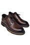 Elastic Tied Stretch Plain Model Genuine Leather Winter Shoes K1195-767 - 3
