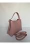 Women's Powder Adjustable Strap Hand Shoulder and Crossbody Bag Stylish Daily Bag Equivalent Bag with Zipper