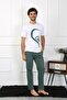 Women's Cotton Combed Lover Combination Pajamas Set White 50127 Price is for Single Set - 2