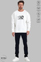 Unisex Long Sleeve Ataturk Infinity Printed Crew Neck Hoodless Ribbed Oversize Sweatshirt - 5
