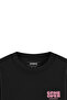 Game over Back Printed Black Oversize Sweatshirt S1199 - 4