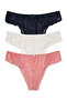 3-Piece Lace Plus Size High Waist Slip Women's Panties
