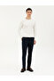 Navy Blue Slim Fit Fabric Trousers 50293433-Vr033