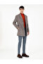 Brown Slim Fit Stamp Coat 50293182-Vr029 - 4