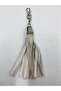 Bag Tassel Chain Keychain Beige - 5