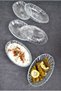 6 Pieces Presentation Boat Plate Appetizer Plate Snack Bowl