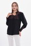 Women's Plus Size Evening Dress Glitter Fabric Guipure Lace Shirt G0066 - 5