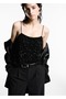 Blouse with Sequins on Thin Straps
