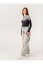 Girl's Seasonal Turtleneck Ribbed Heart Detailed Blouse - 8