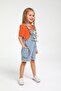 Girl's Ruffled Blouse with Gathered Sides and Sleeves - 4