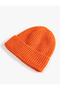 Elastic Knitted Beret with Folded Edges - 2