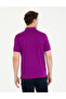 Purple Slim Fit 100% Mercerized Cotton Buttoned Polo Collar Basic T-Shirt 50274688-Vr038 - 5