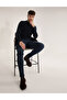 Navy Blue Slim Fit Button Polo Neck Knitwear Sweater 50265441-Vr033 - 4