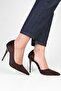 Women's Massy Brown Suede Stiletto - 5