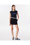 Contrast Belted Short Skirt