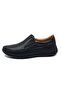 100% Leather Orthopedic Men's Summer Comfortable Daily Large Size Shoes 45-49 - 2