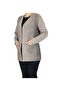 Women's Front Agraphy Pocket Patterned Thick Winter Cardigan - 2