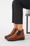 Lohert Side Stones Feta Genuine Leather Women Boots Tan Skin - 3