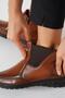 Lohert Side Stones Feta Genuine Leather Women Boots Tan Skin - 4