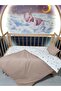 90X130 Baby Sleeping Set of 5 - Brown Star Pattern (Fit All Sizes)