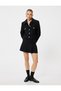 High Waist Mini Pleated Tweed Skirt