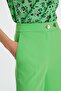 High Waist Wide Leg Crepe Trousers - 2