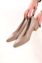 Genuine Leather Mink Women's Heeled Leather Shoes Shn-0801 - 3