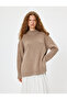 Knitwear Tunic Sweater Stand Collar Long Sleeve Comfortable Fit - 2