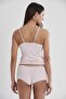 Combed Cotton Athlete Panties Women's Underwear Set - 332 Powder - 3