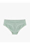 High Waist Hipster Panties with Cotton Texture - 2