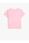 T-Shirt Slogan Printed Short Sleeve Crew Neck Cotton - 2