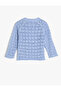 Lace-Like Knit Sweater Knitwear Round Neck Long Sleeve - 2